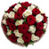 bouquet of red and white roses. Gibraltar