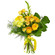 Yellow bouquet of roses and chrysanthemum. Gibraltar